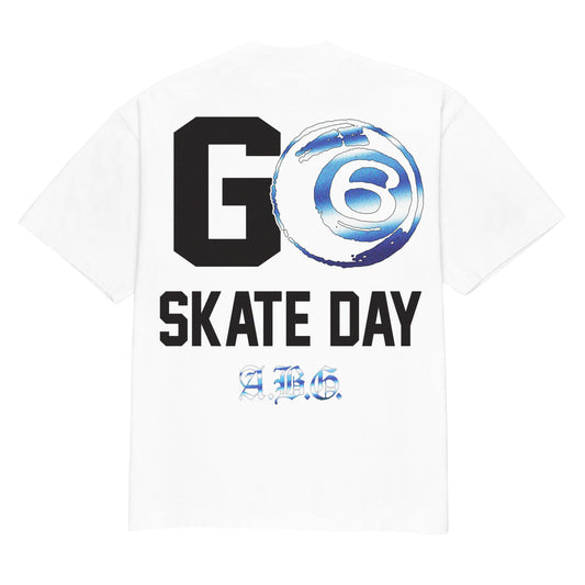AB6 Go Skate Day T-Shirt (White)