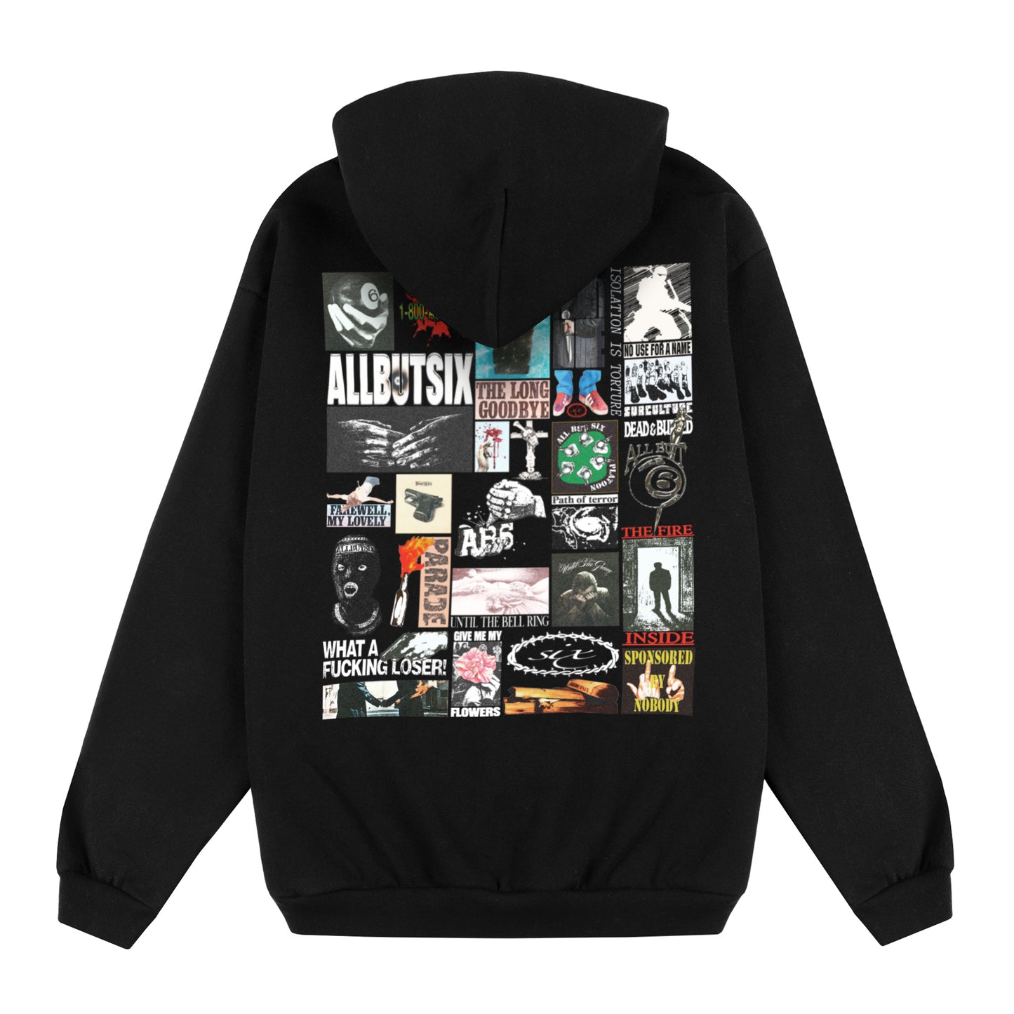 Statement Zip-Up Hoodie (Black)