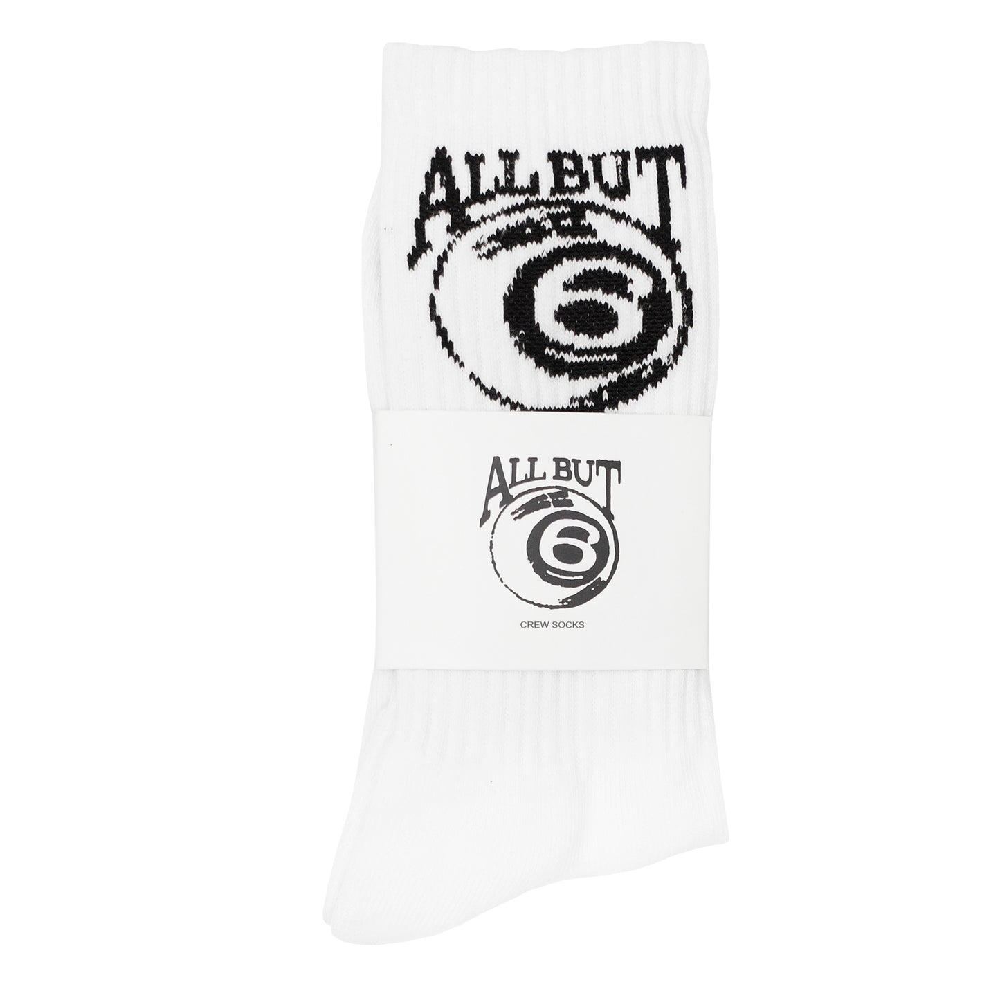 AB6 LOGO SOCKS (WHITE)